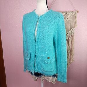 Sioni | Fringe Cardigan Sweater Medium